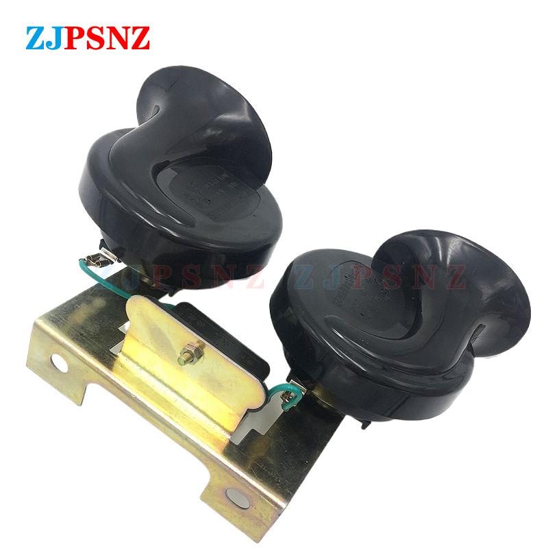 Car Horn With Relay Bracket 510Hz 410Hz Dual-Tone Sound Electric Snail Horn Kits 12V 24V Waterproof For Truck Auto Motorcycles