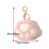 Duoling Mink Fur Kitten Paws Keychain: Cute Plush Handbag & Car Decoration, Small Gift