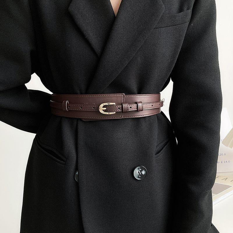 Wide Multipurpose Black Waist Belt For Women With Chic Design For Casual And Looks Formal