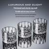 Premium Gold-Rimmed Crystal Baijiu Glass Set