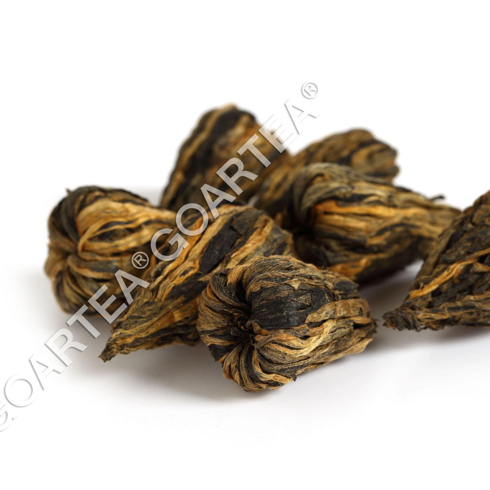 HELLOYOUNG100г Черный чай Nonpareil Supreme Yunnan Fengqing Pagoda Dian Hong Buds — фото 3