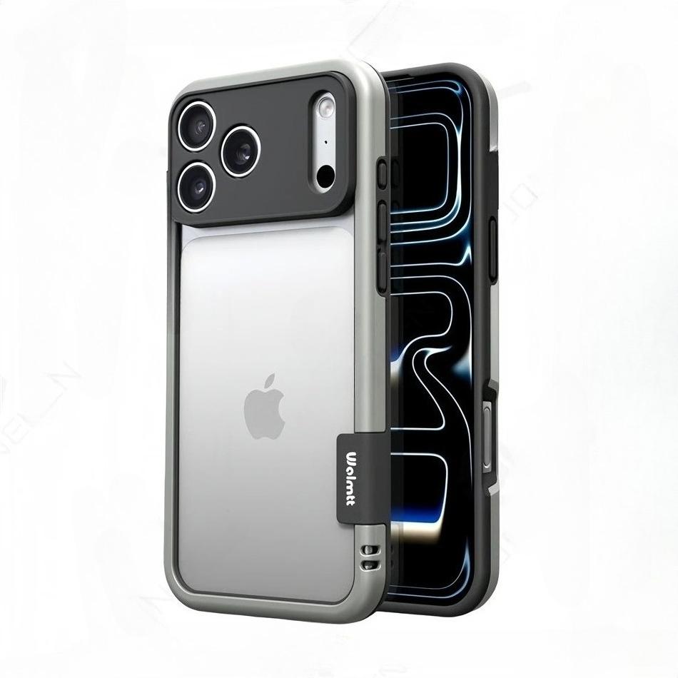 Fashion Heat Dissipation Silicone Frame Case For IPhone 17 Pro Max Air 16 Pro 15 14 Bare-metal Shockproof Camera Protector Cover