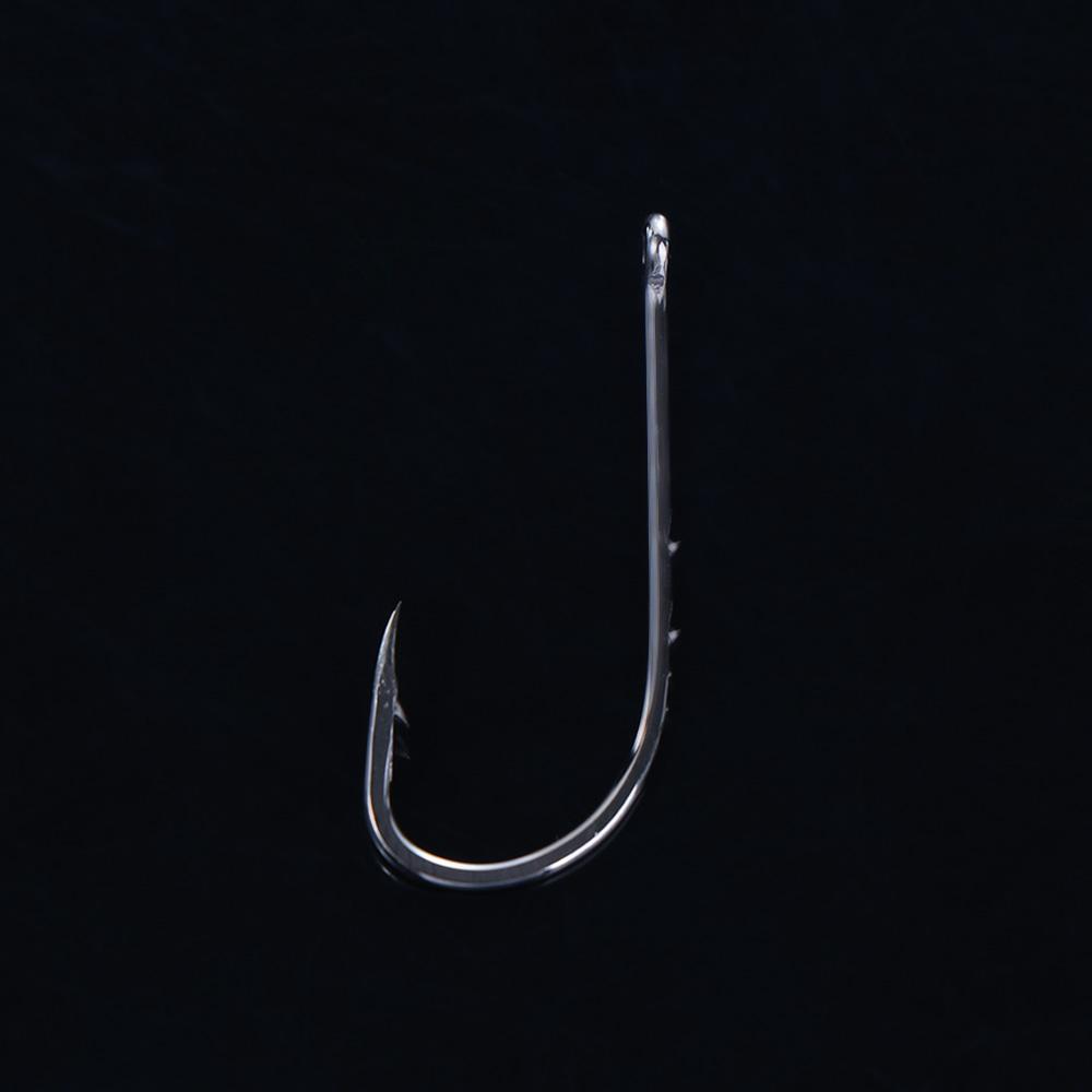 Fly Fishing Hook Long Shank Fishing Hook Barbed Fishhook Offset Narrow Bait Hook High Carbon Steel