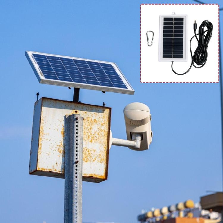 5V 1W Solar Cell Charging Solar Panel 300CM Cable For Camping Hiking Travel Device Power Supply