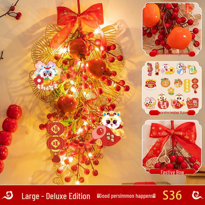 Fortune Fruit Pendant: Snake Year Spring Festival Decoration for Living Room