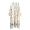 European and American Style, New Women's Clothing, Foreign Style, Fashionable Style, Linen Blend Printed Dress
