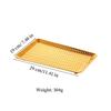 Exquisite Fruit Tray, Alloy Cake Plate, Gold Engraving Fish Scale Stripes Snack Nuts Organizer Party Desktop Decoration,29 Cm