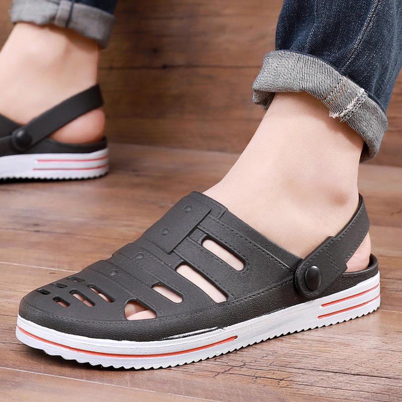 Men's Lightweight Slip-On Hollow Shoes for Summer Outdoor Use