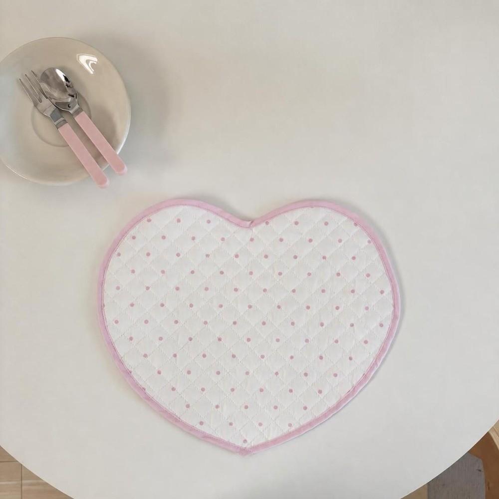 Polka Dot Quilted Water Cup Mat Plaid Western Food Mats New Insulating Table Mat  Home Decor