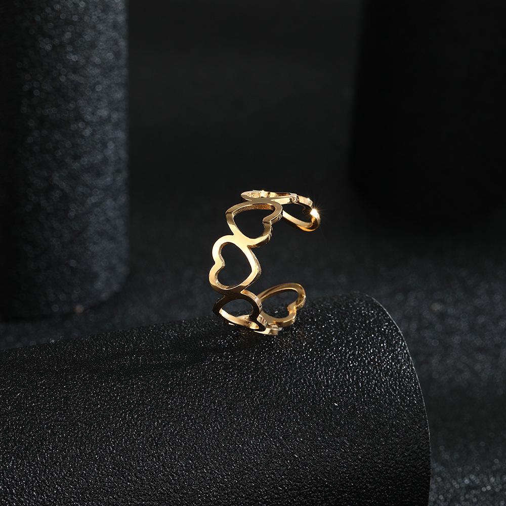 European & American Minimalist Stainless Steel Open Rings - Non-Fading INS Style