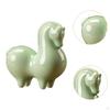 Figurine Ceramic Horse Statue Modern Collectible Chinese Year Decoration Sculpture for Bedroom