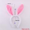Children's Cute Plush Rabbit Ear Headband for Face Washing and Photos