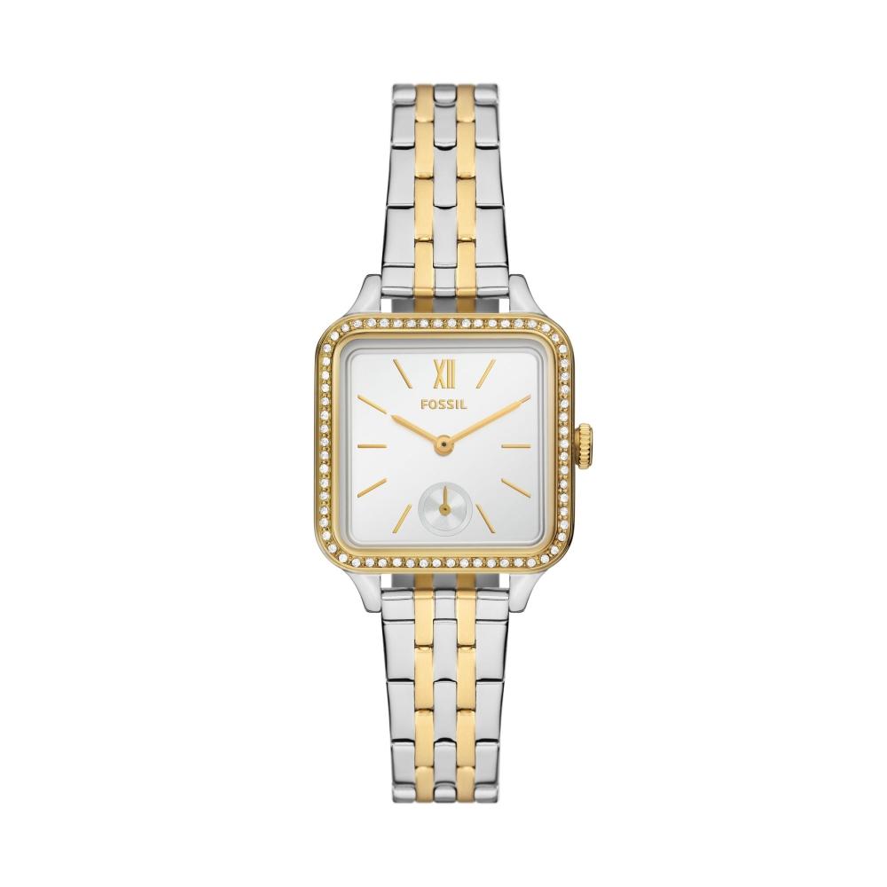 

Fossil Women s Colleen Three Hand Two Tone Stainless Steel Watch 2 tone