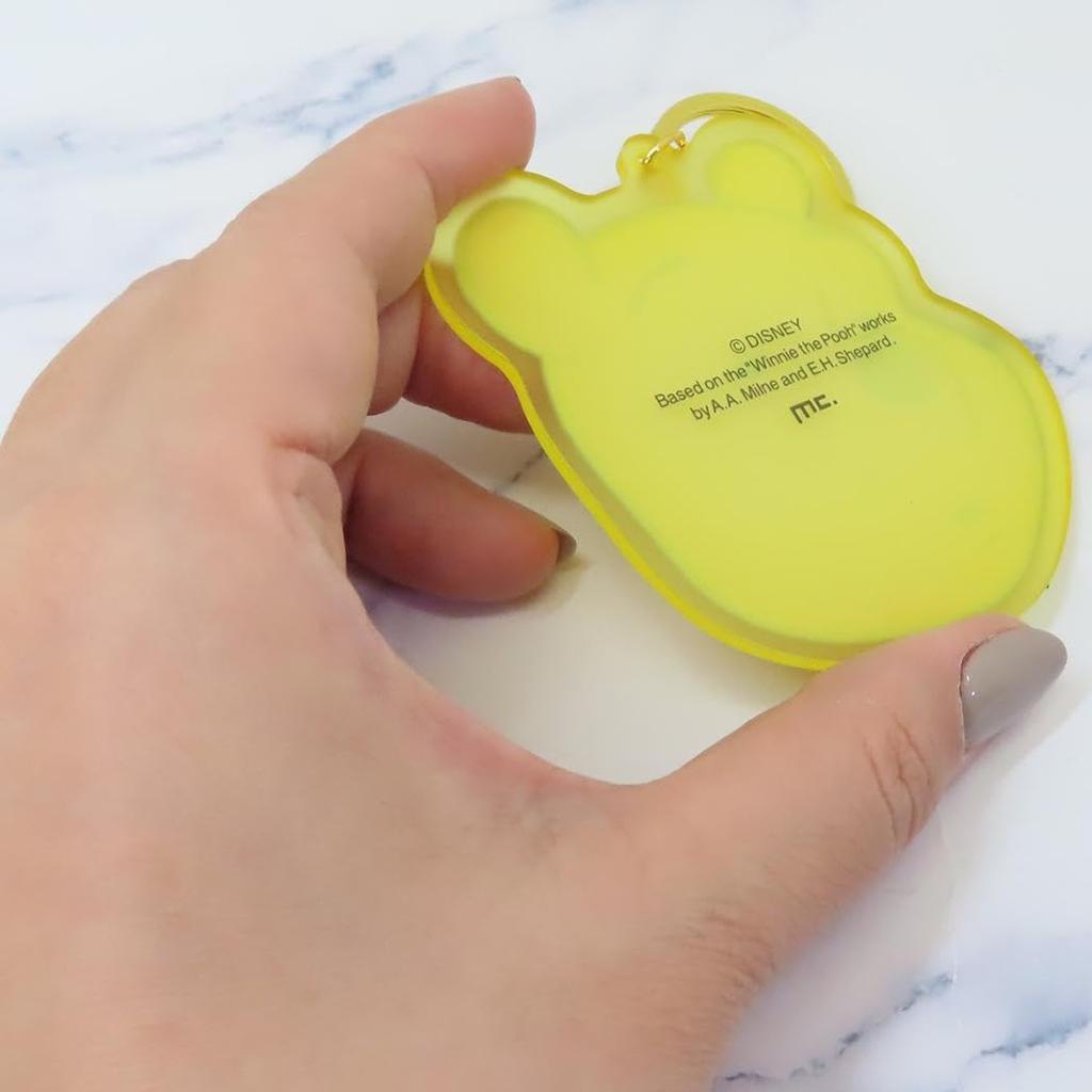 Marimo Craft Winnie the Pooh Funny Face Friends Series Dyed Acrylic Winnie the x Keychain, Pooh, W87.3 H85.8mm (approx. MCPH-293)