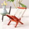 Doll House Zakka Chair Model Realistic Dollhouses Folding Chair Realistic Play Chair Realistic 1:12 Model Mini Size Toy