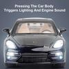 1:24 Alloy Panamera Cayenne S Diecast Miniature Models Toys Car Ornament Sound Light Pull Back Vehices Fashion Decorations Gifts