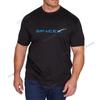 Camiseta negra SpaceX Camiseta con Logo de Space X Unisex Popular para Novio Tallas Grandes camisetas nueva moda camiseta de algodón envío directo