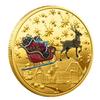 1/3/5Pcs Santa Claus Wishing Coin Collectible Gold Plated Souvenir Coins for Kids Merry Christmas New Year Commemorative Gifts
