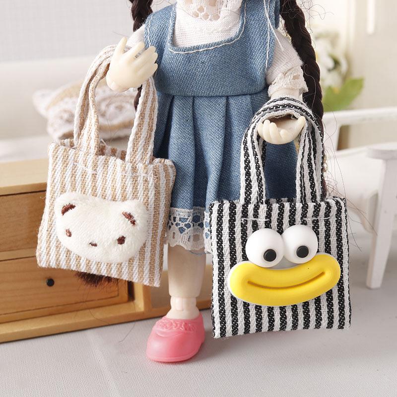 Кукольная мини-сумка из холста — фото 8