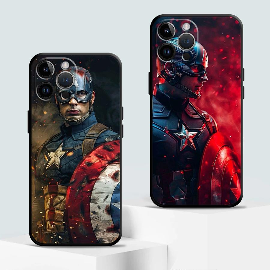 Soft Cover Case for Google Pixel 6a 9 Pro XL 6 Pro 7 Pro 8 Pro 8a 9a 7a Marvel Captain America