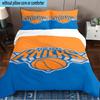 Knicks Logo Printed 3PCS Bedding Set, Includes A Duvet Cover and Two Pillowcases for Bedroom, Suitable for All Seasons Fan Gifts