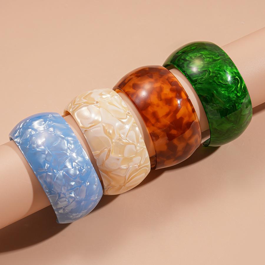 Acrylic Halo Geometric Round Eye Opening Bracelet Niche Unique Simple Jewelry