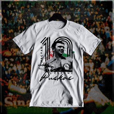Magliette da Calcio Unisex S-3XL, Stella del Calcio Ungherese Tibor Puskas, Coppa del Mondo nuovo cotone