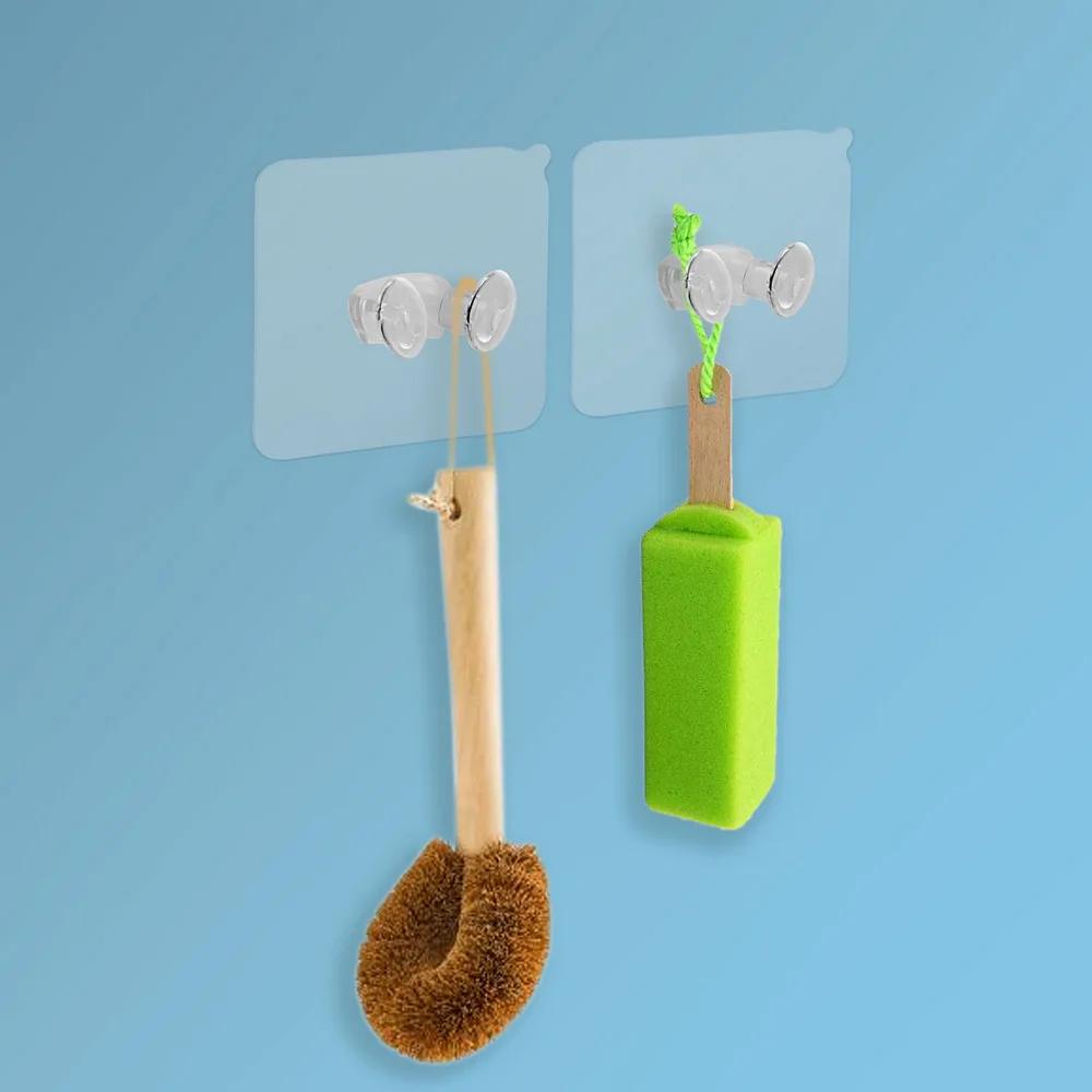 5pcs Strong Adhesive Hook Power Plug Socket Hanger Holder Wall Mounted Self Sticky Hooks Multi-function Wall Storage Hooks