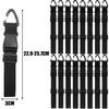 Adjustable Fastening Loop Strap Cable Ties Buckle Self Locking Zip Tie Fastener Reusable Heavy Duty Outdoor Wiring Storage Strap