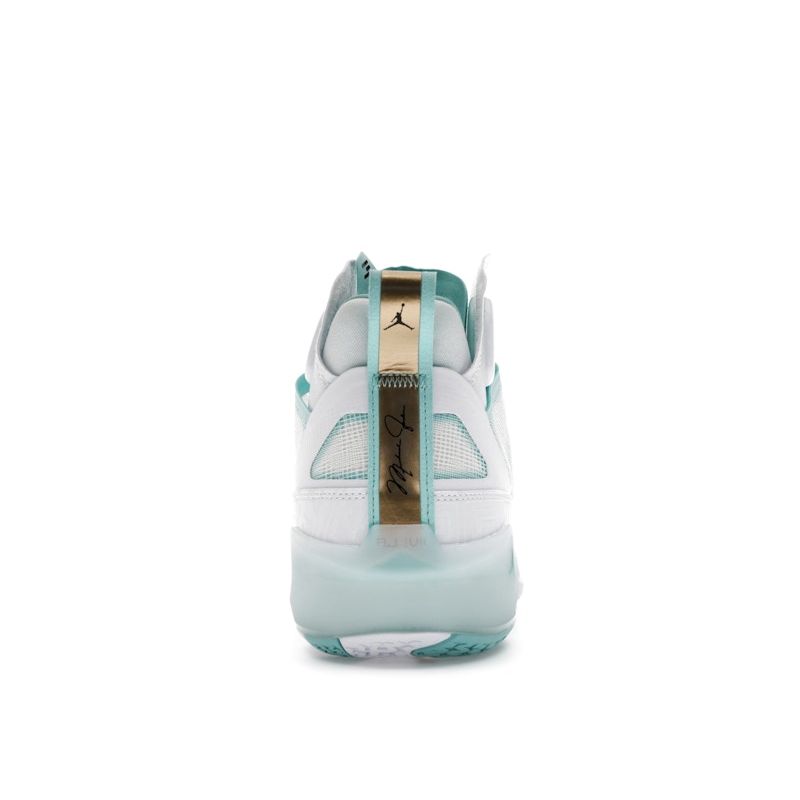 Guo Ailun X Air Jordan 37 PF White Island Green Men Sneakers Metallic-Gold Black DV0921-173