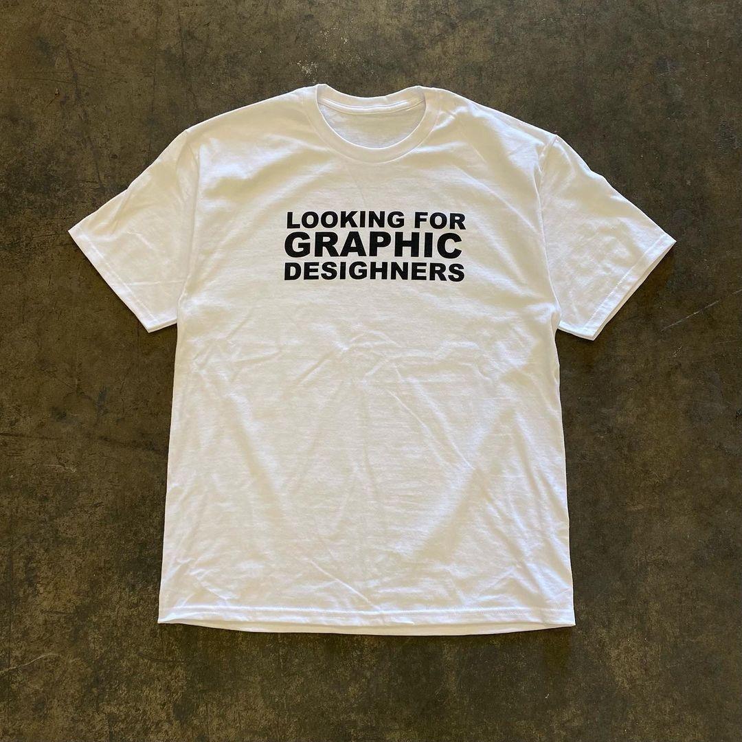 

Super Thick and Not Transparent Look for The Letter Print Tshirt Its Loosefitting and Suitable for Both Men and Women M