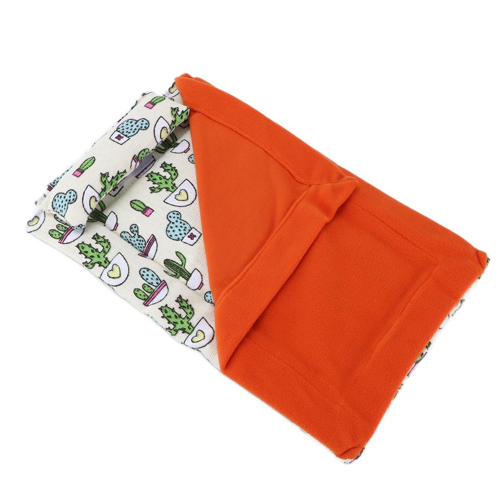 Reptile Sleeping Bag Soft Reptile Bed with Pillow and Blanket for Bearded Dragon Leopard Gecko Lizard