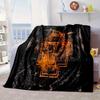 Ramm-stein Skulls And Logo Blanket Flannel Blanket for Bed, Sofa, Camping, Hiking, Picnic Essentials, Gift for Family Fan Gifts