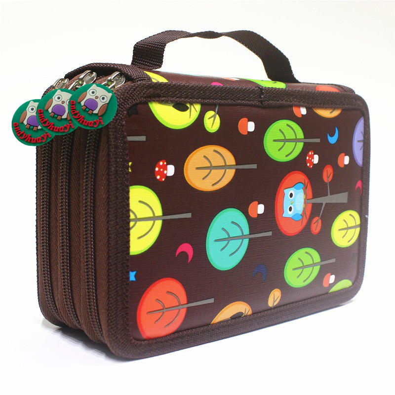 Mehrfachfach Bunt Studenten Bleistift Marker Etui Box Großes Fassungsvermögen Skizzenzeichnen Pinsel Schreibwaren Etui