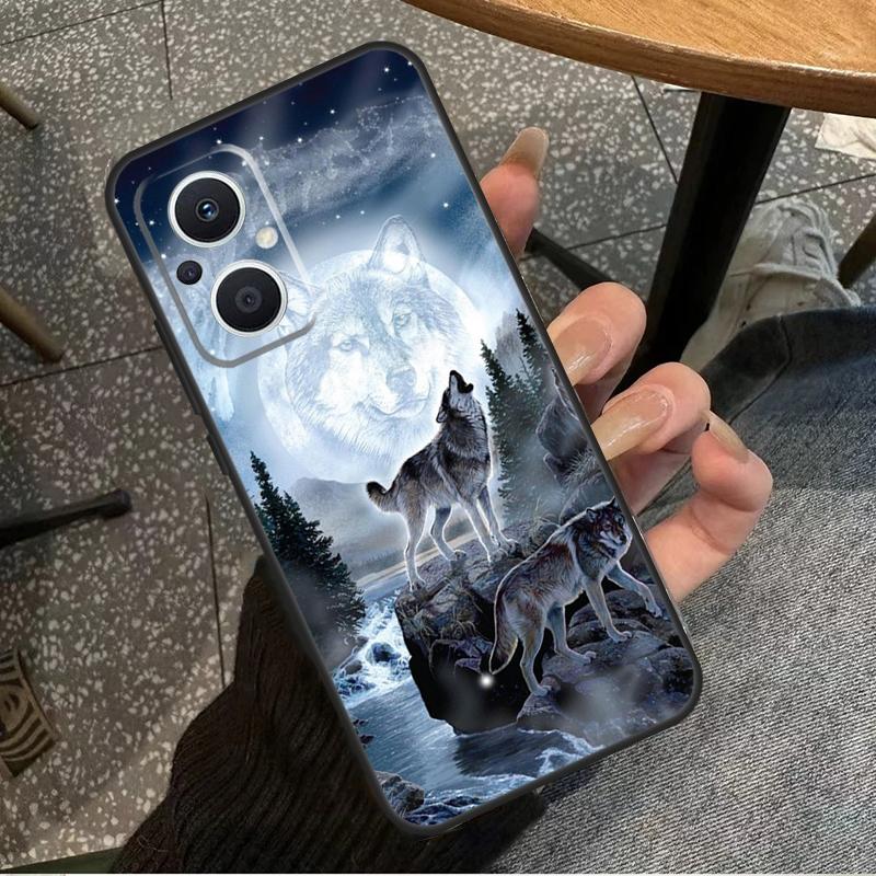 Wolf For OPPO Reno 14 13 12 11 10 Pro 8T 11F 12F 13F 14F 7 8 Lite OPPO Find X8 X6 X5 X9 Pro Case