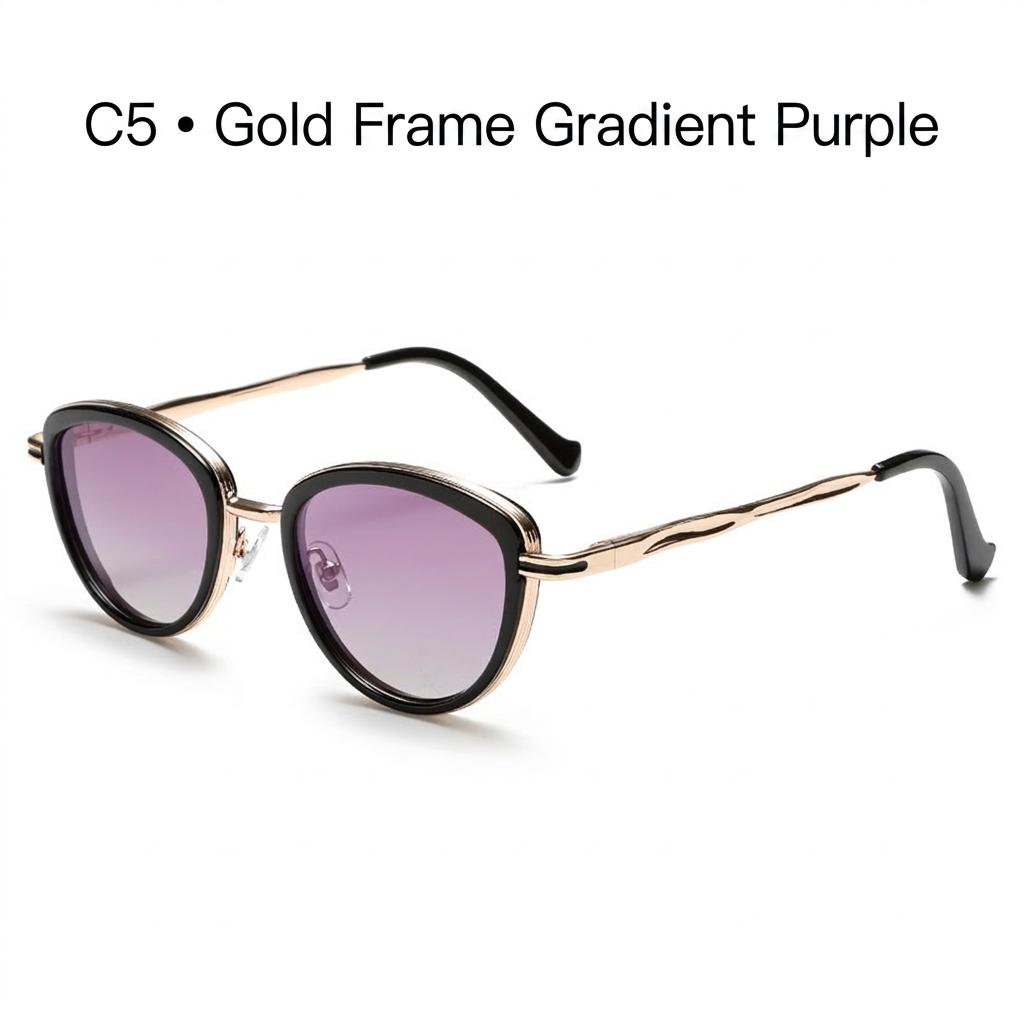 

Uv400 Sunglasses Lightweight Eye Polarized Sunglasses Tac Lens Sun Glasses Hip-Hop Metal Frame Sunglasses For Street