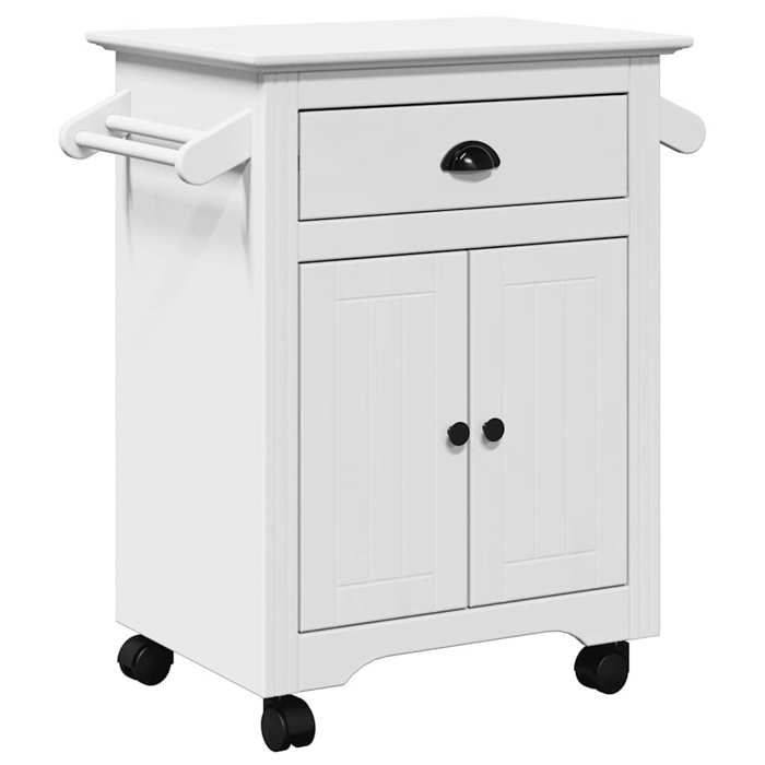 VidaXL Kitchen Trolley BODO White 72x45x80 Cm, Vegetable Trolley, Trolley, Service Trolley, Storage Trolley of 4016875