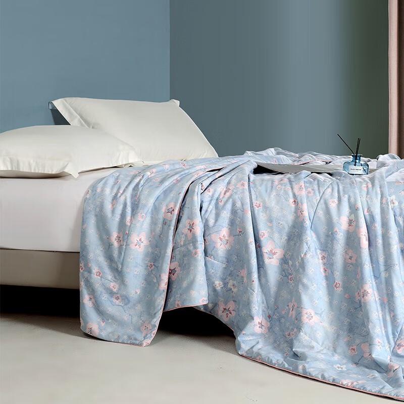 Redxiu Shifang Butterfly Print Silk Blend Washable Quilt