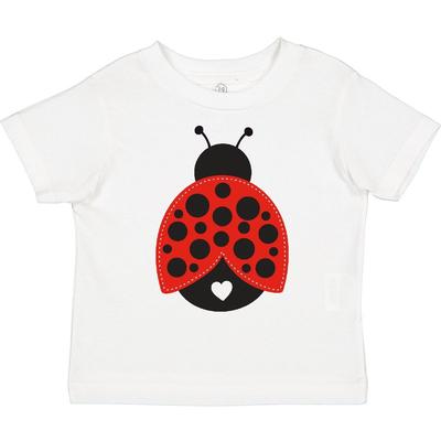 Inktastic Lady Bug Toddler Kids Boys T-Shirt Ladybug Red White Heart Black Insect Animals