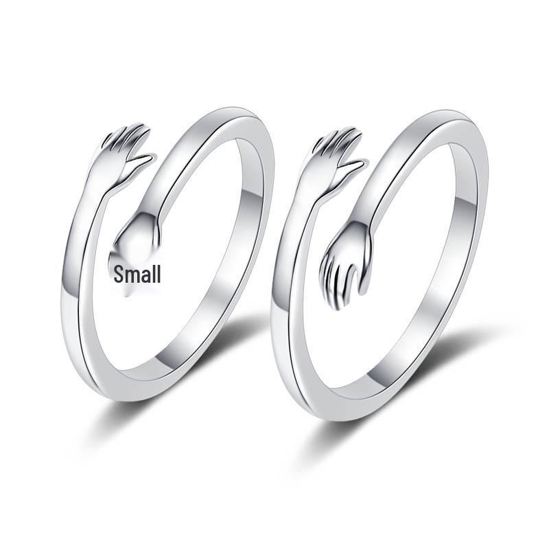 Mori Style Adjustable Couple Rings - Simple Korean Design for Men & Women