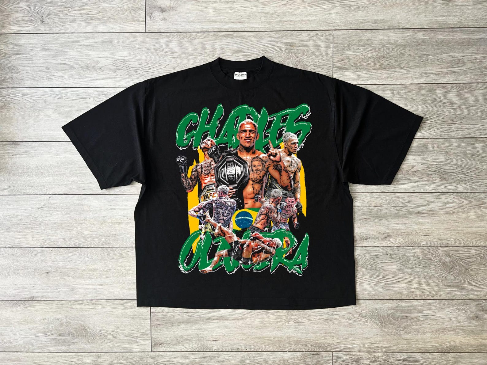 MMA Fighter Oliveira Bootleg Png Design, T Shirt Design, DTF DTG, Knockout Black, Ready To Print 2XL