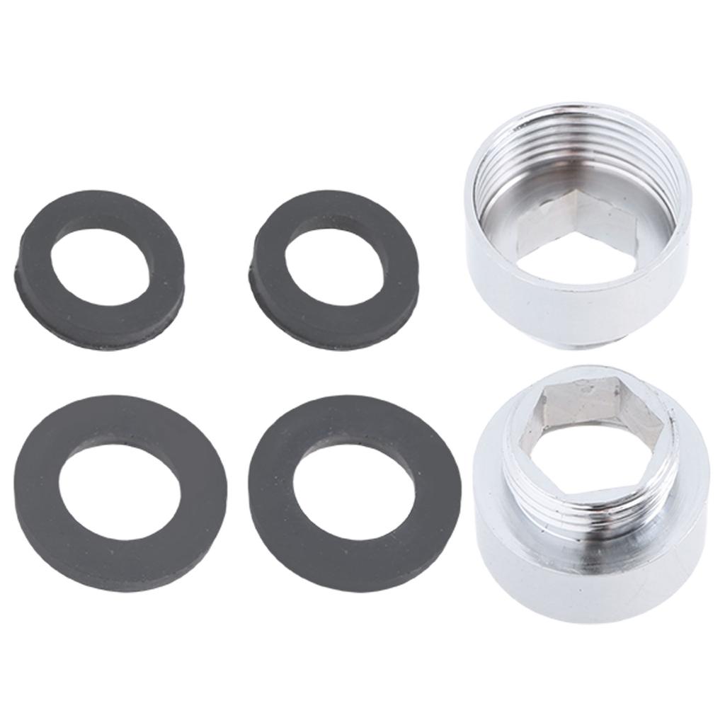 2Pcs Male/Female Faucet Adapter Kitchen Tap Aerator Connector Water Hoses Adapter Tap Fitting Connector Easy To Install