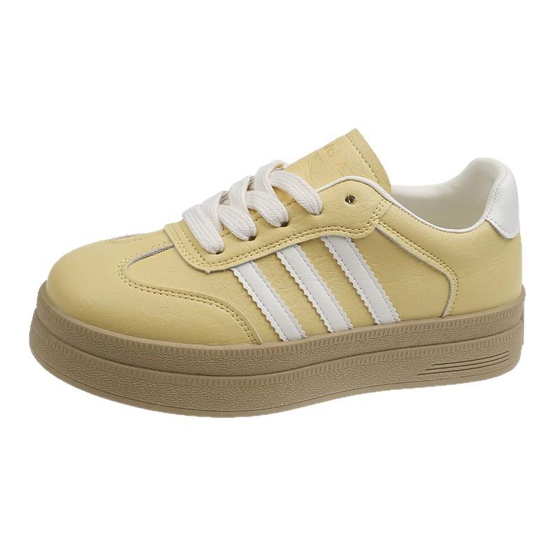 Summer Retro Fashion Casual Board Shoes Women's 2025 New Mesh Ins Trendy Sports Leather Platform Training Shoes