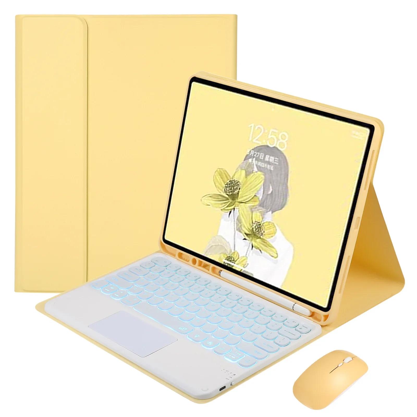 

Backlit Keyboard Case for IPad Air 6th 11 Inches 2024 Air 11 M3 2025 Touchpad RGB Bluetooth Wireless Keyboard Cover Shell Funda English Keyboard