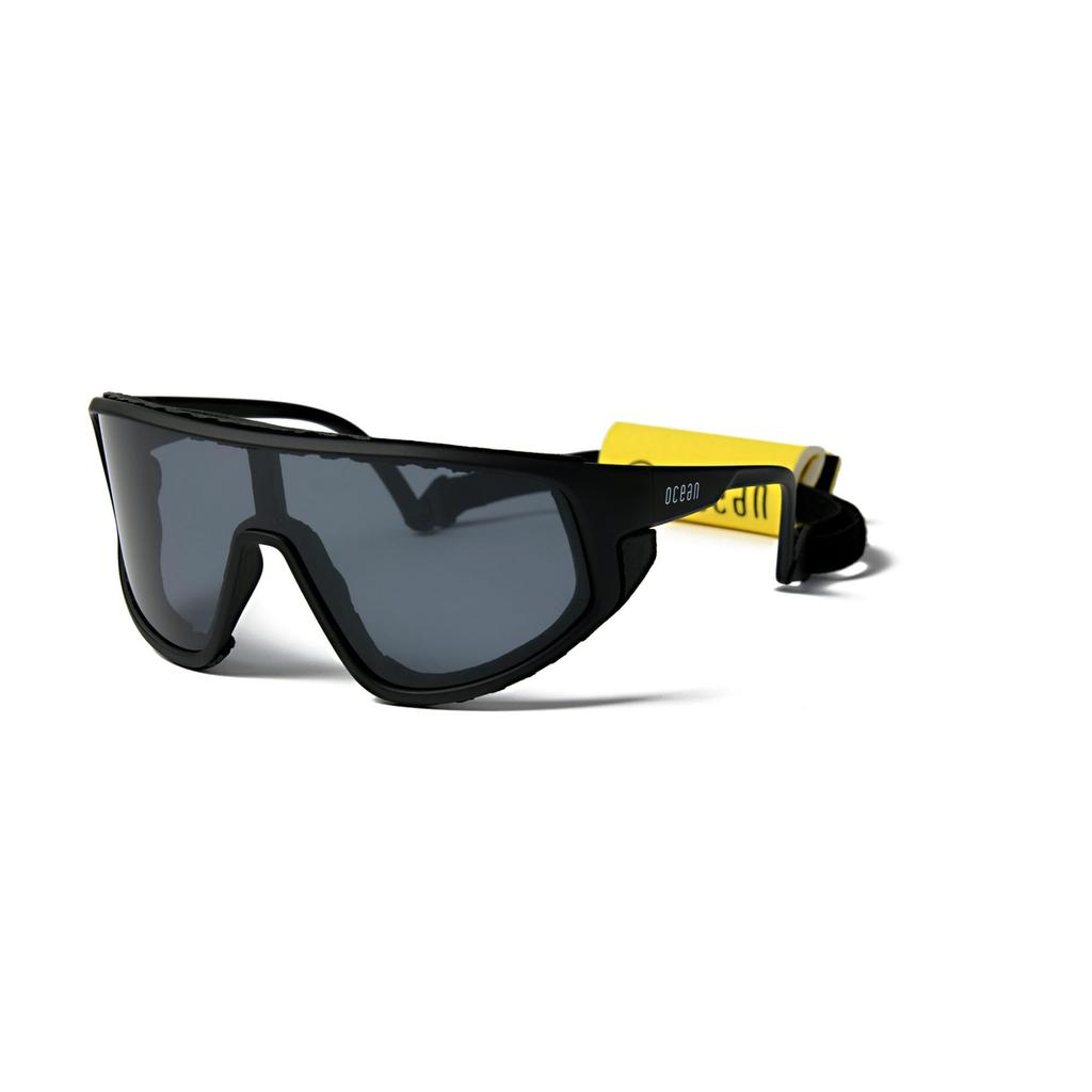 OCEAN KILLY WATER Floating Organic Lightweight UV Detachable Strap Matte Black Smoke Sunglasses, Bio-Based Frame, Protection, & Floaters, (Polarized