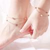 Fashionable, Individual and Trendy Heart-shaped Perforated Stainless Steel and Titanium Steel Bracelet and Anklets