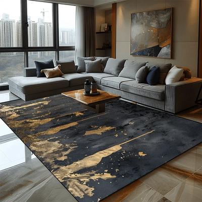 Abstract Art Elastic Carpets for Living Room Sofas Decoration Bedroom Carpet Non Slip Floor Mat Splashing Ink Large Area Rugs