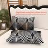 [Polyester Quilt Set] 3pcs Polyester Printed Floral Soft Skin-Friendly Quilt Cover Three-Piece Set Christmas Gift