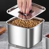 Edelstahl Frischhaltebox Versiegelt Auslaufsicher Lunchbox Obstbox mit Deckel Knödelbehälter Kühlschrank Aufbewahrungsbox