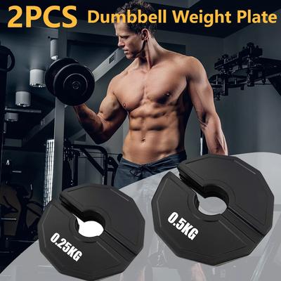 2 Piezas Pesos Fraccionales Gimnasio Micro Placas 0.25/0.5KG Mancuerna Mini Placas de Peso Placas de Entrenamiento de Fuerza Accesorio de Levantamiento de Pesas